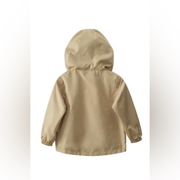 Kids Hooded Rain Jacket (Gray Blue) - Picture 3 of 3